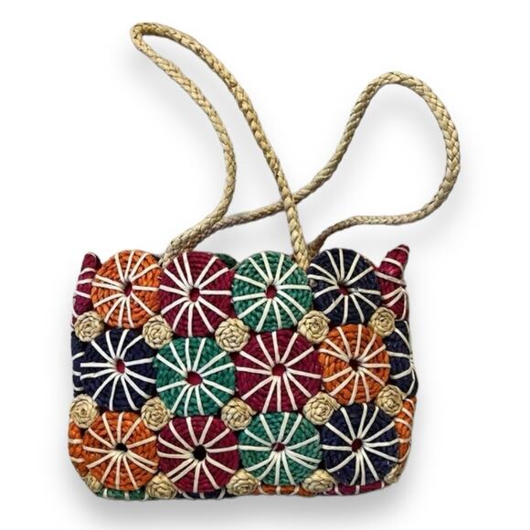 Artisan Handbags - Artisan seagrass straw woven tote shoulder bag